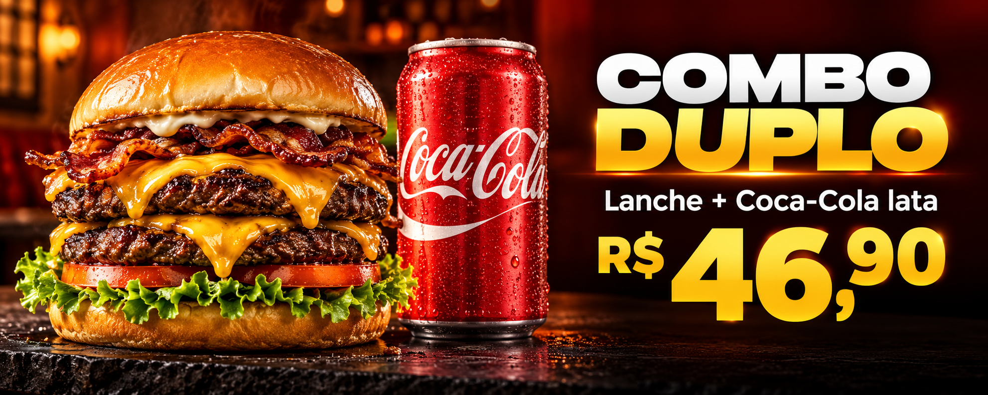 Combo Duplo por R$ 46,90