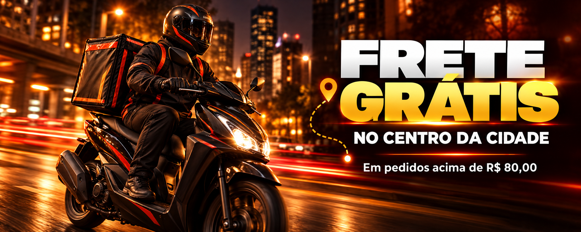Frete grátis no Centro